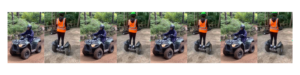 Images of Beverly Clarke Quad Biking and riding a Segway