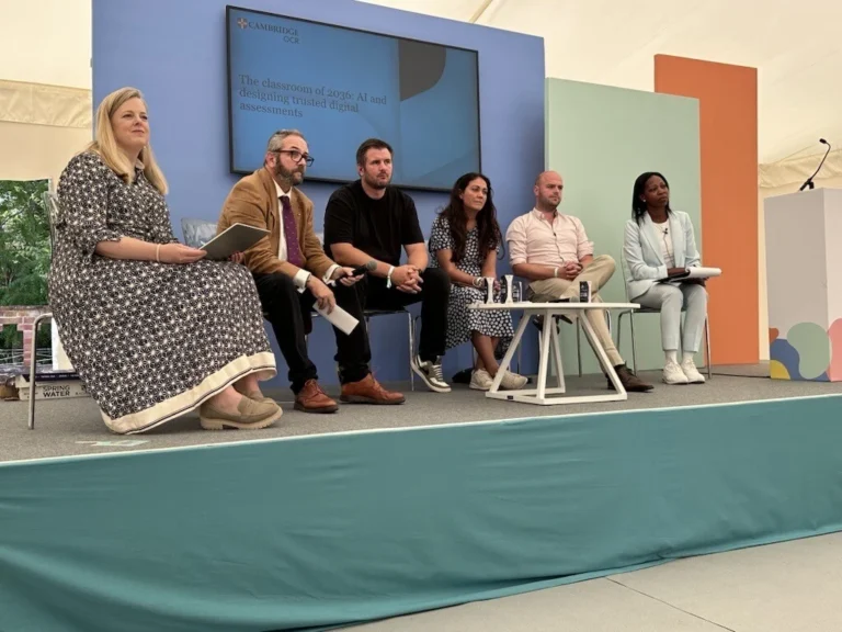 Panel discussion on Classroom 2036, AI and trusted digital assessment at the Festival of Education.